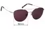 Sunglass Fix Lentes de Repuesto para Carla Zampatti Sun Rx 22 - 56mm Wide 