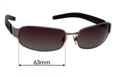 Emporio Armani 212-S Replacement Lenses 63mm wide 