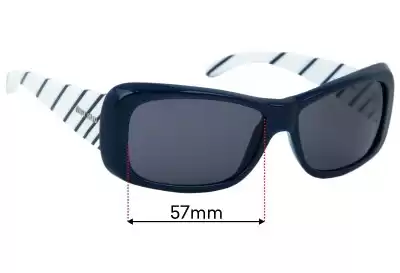 Miu Miu SMU16F Lentes de Repuesto 57mm wide 