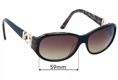 Oroton  Puerto Rico Replacement Lenses 59mm wide 