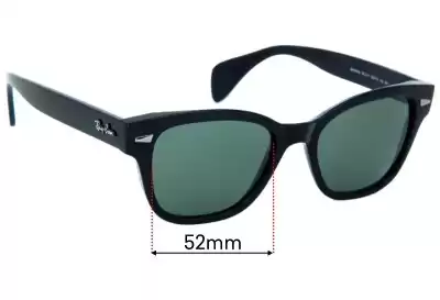 Ray-Ban RB0880S Lentes de Repuesto 52mm wide 