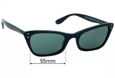 Ray-Ban RB2299 Lady Burbank Replacement Lenses 55mm wide 