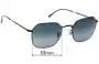 Sunglass Fix Lentes de Repuesto para Ray-Ban RB3694 Jim - 53mm Wide 