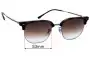 Sunglass Fix Replacement Lenses for Ray-Ban RB4416 New Clubmaster - 53mm Wide 