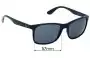 Sunglass Fix Ersatzgläser für Ray-Ban RB4232 - 57mm Wide 