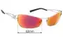 Sunglass Fix Ersatzgläser für Arnette AN3007 - 62mm Wide 