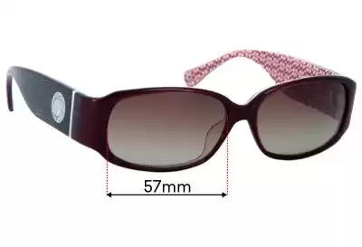 Coach S464 Keri Replacement Lenses 57mm wide 