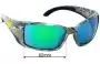 Sunglass Fix Replacement Lenses for Costa Del Mar Blackfin - 62mm Wide 