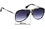 Sunglass Fix Ersatzgläser für Dita Decade Two - 62mm Wide 