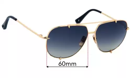 Sunglass Fix Replacement Lenses for Dita Talon - 60mm Wide Dita Talon Replacement Lenses 60mm wide