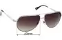 Sunglass Fix Lentes de Repuesto para Dolce & Gabbana D&G6065 - 63mm Wide 