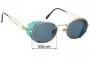 Sunglass Fix Replacement Lenses for Jean Paul Gaultier 58-6105 - 50mm Wide 