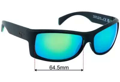 Maui Jim MJ848 Equator Verres de Remplacement 64mm wide 