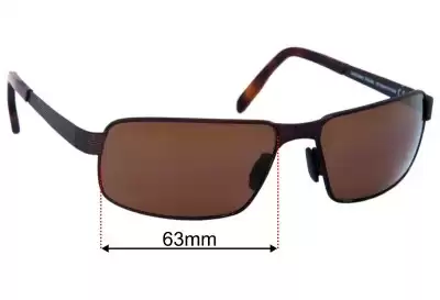 Maui Jim MJ187 Castaway Verres de Remplacement 63mm wide 