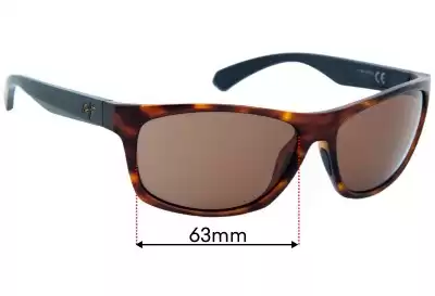 Maui Jim MJ770 Tumbleland Verres de Remplacement 62mm wide 