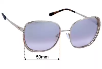 Michael Kors MK1090 Amsterdam Lentes de Repuesto 59mm wide 