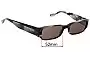 Sunglass Fix Replacement Lenses for Moschino M3650-S - 52mm Wide 