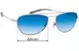 Sunglass Fix Replacement Lenses for Mosley Tribes Pilot Aviator - 60mm Wide 