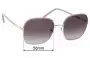 Sunglass Fix Ersatzgläser für Prada SPR67X - 58mm Wide 