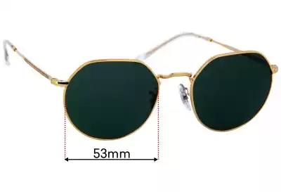 Ray-Ban RB3565 Jack Ersatzgläser 53mm wide 