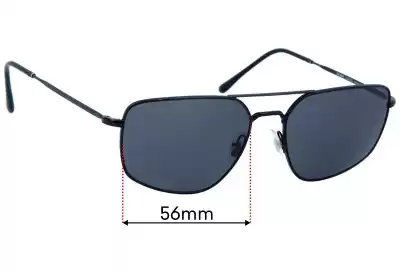 Ray-Ban RB3666 Lentes de Repuesto 56mm wide 