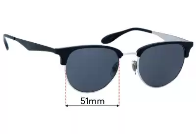 Ray-Ban RB6396 Replacement Lenses 51mm wide 