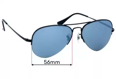 Ray-Ban RB6589 Aviator Gaze Replacement Lenses 56mm wide 