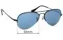 Sunglass Fix Replacement Lenses for Ray-Ban RB6589 Aviator Gaze - 56mm Wide 