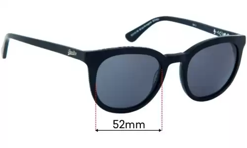 Superdry SD Sun Rx Augusta Replacement Sunglass Lenses - 52mm 