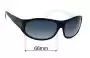 Sunglass Fix Replacement Lenses for Blinde Cya Round - 66mm Wide 