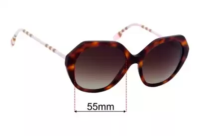 Burberry B 4375 Replacement Lenses 55mm wide 