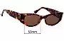 Sunglass Fix Replacement Lenses for Epokhe Guilty - 53mm Wide 
