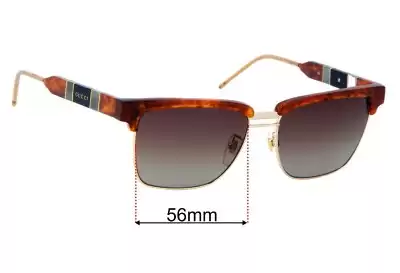 Gucci GG0603S Replacement Lenses 56mm wide 