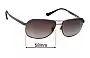 Sunglass Fix Lentes de Repuesto para JAG 1332 - 58mm Wide 