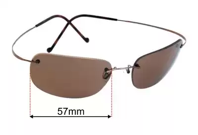 Maui Jim MJ502 Kapalua Verres de Remplacement 57mm wide 