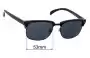Sunglass Fix Replacement Lenses for Nautica N3610SP - 53mm Wide 