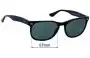 Sunglass Fix Lentes de Repuesto para Ray-Ban RB2184 - 57mm Wide 