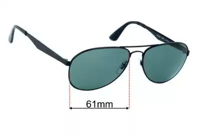 Ray-Ban RB3549 Ersatzgläser 61mm wide 
