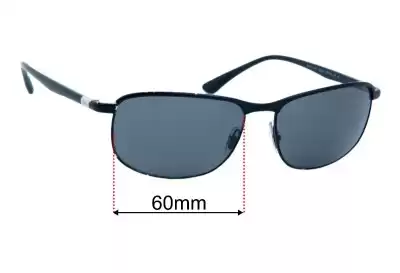 Ray-Ban RB3671 Replacement Lenses 60mm wide 