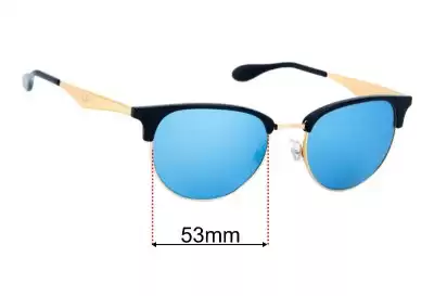 Ray-Ban RB6396 Replacement Lenses 53mm wide 