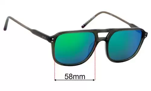 Sunglass Fix Replacement Lenses for Specsavers Luxe - 58mm Wide 