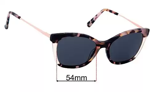 Sunglass Fix Replacement Lenses for Specsavers Whitehaven Sun Rx- 54mm Wide 