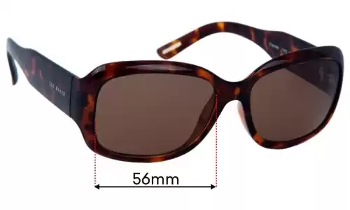 Sunglass Fix Replacement Lenses for Ted Baker Charlotte - 56mm Wide 