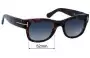 Sunglass Fix Lentes de Repuesto para Tom Ford Cary TF58 - 52mm Wide 