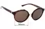 Sunglass Fix Replacement Lenses for Tory Burch TY9048 - 54mm Wide 