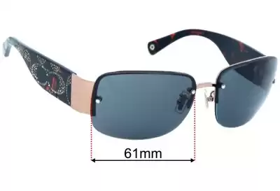 Coach S342 Charlee Replacement Lenses 61mm wide 