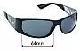Sunglass Fix Replacement Lenses for Emporio Armani EA9642/S - 64mm Wide 