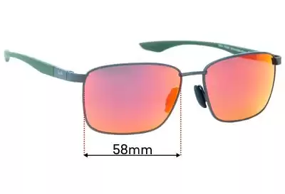 Maui Jim MJ856 Ka'ala Verres de Remplacement 58mm wide 