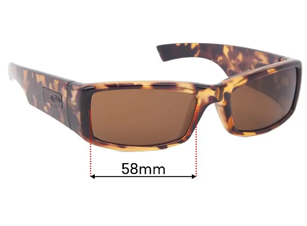 Sunglass Fix Replacement Lenses for Smith Cartel - 58mm Wide Sunglass Fix Replacement Lenses for Smith Cartel - 58mm Wide