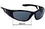 Sunglass Fix Replacement Lenses for Ugly Fish PT606 - 66mm Wide 